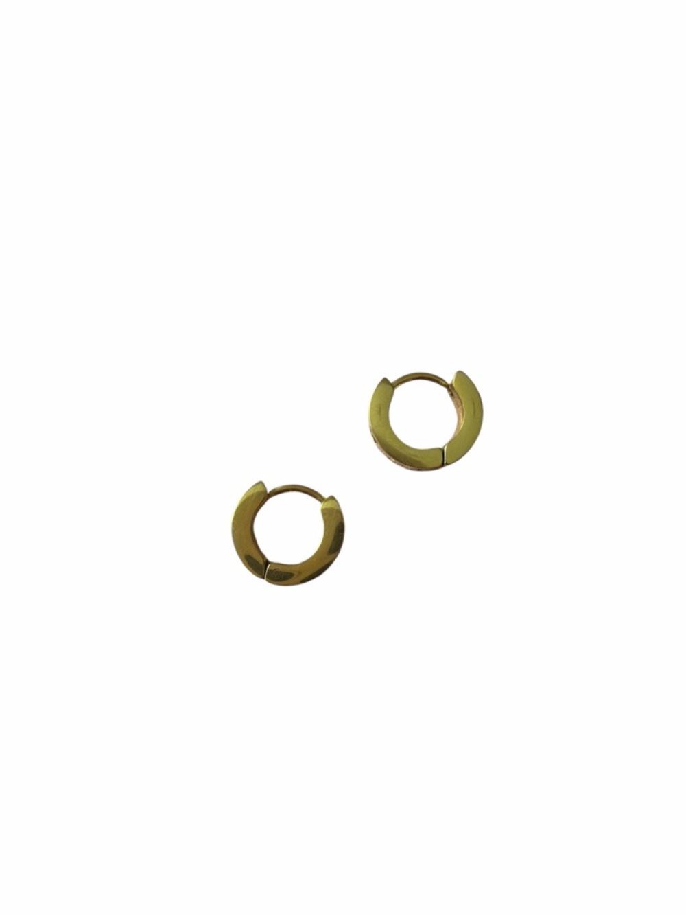 Love Gold Hoop Huggie Earrings with - Women Jewelry - Picture 4 of 4